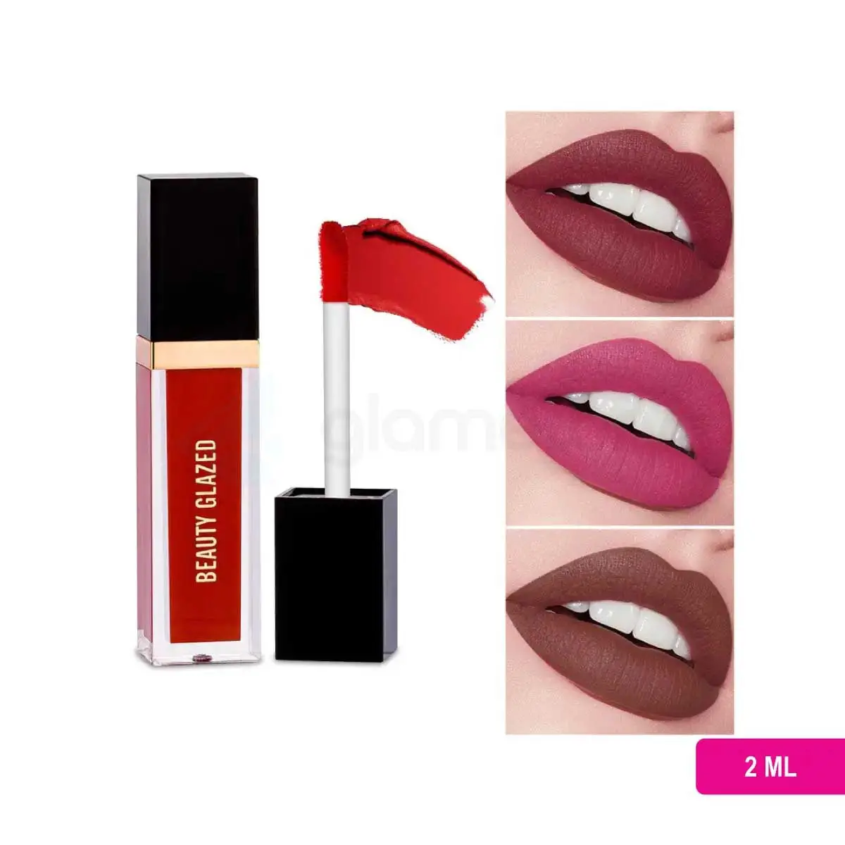 Beauty Glazed Matte Liquid Lipstick-Dark Brown 118
