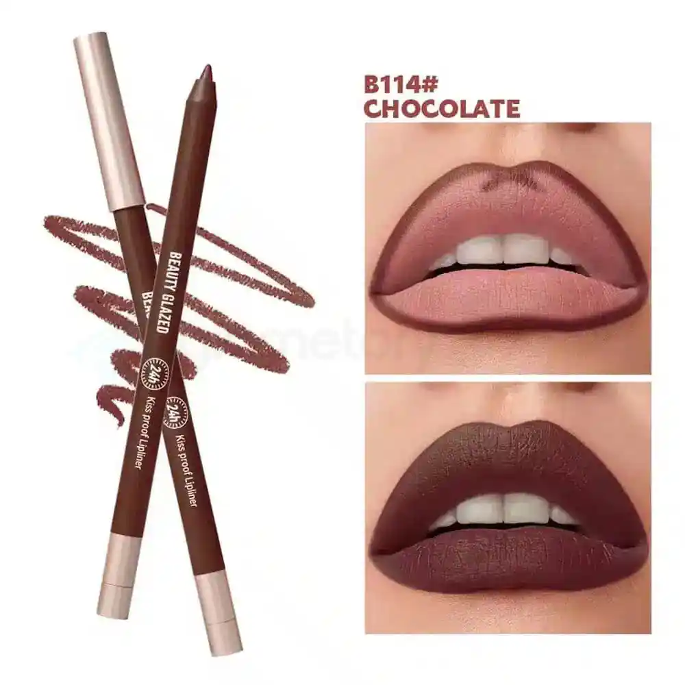Beauty Glazed Waterproof Lip Liner-Chocolate B114 thumbnail 3