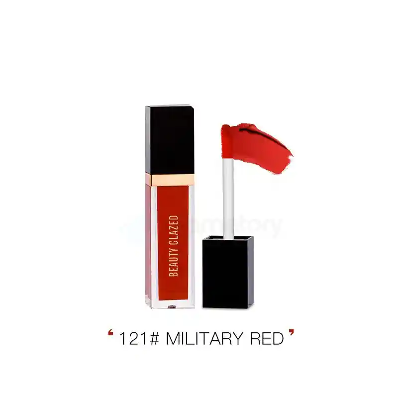 Beauty Glazed Matte Liquid Lipstick-Military Red 121