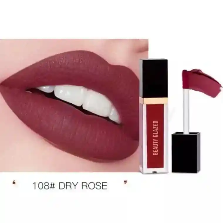 Beauty Glazed Matte Liquid Lipstick-Dry Rose 108