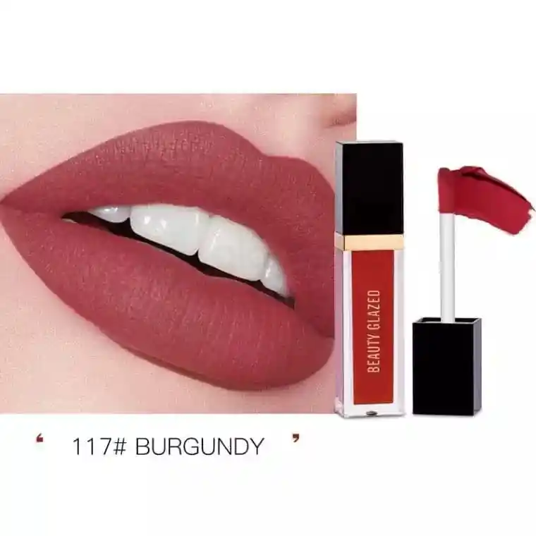 Beauty Glazed Matte Liquid Lipstick-Burgundy 117
