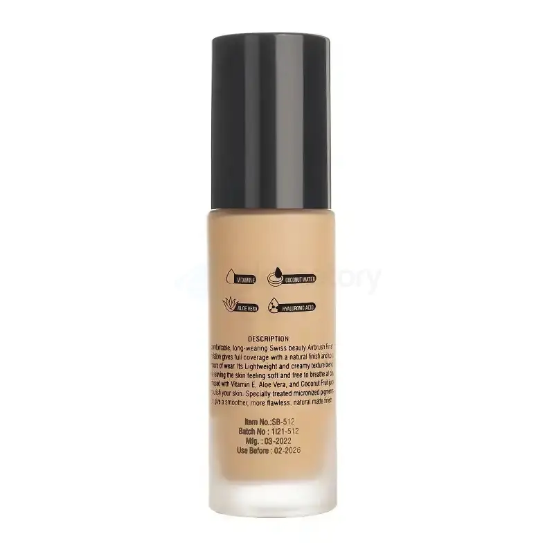 Swiss Beauty Airbrush Finish Foundation Nude Beige Shade 03