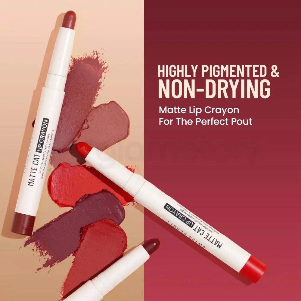 Swiss Beauty Matte Cat Lip Crayon 23 Shade Murphy Wood thumbnail 3