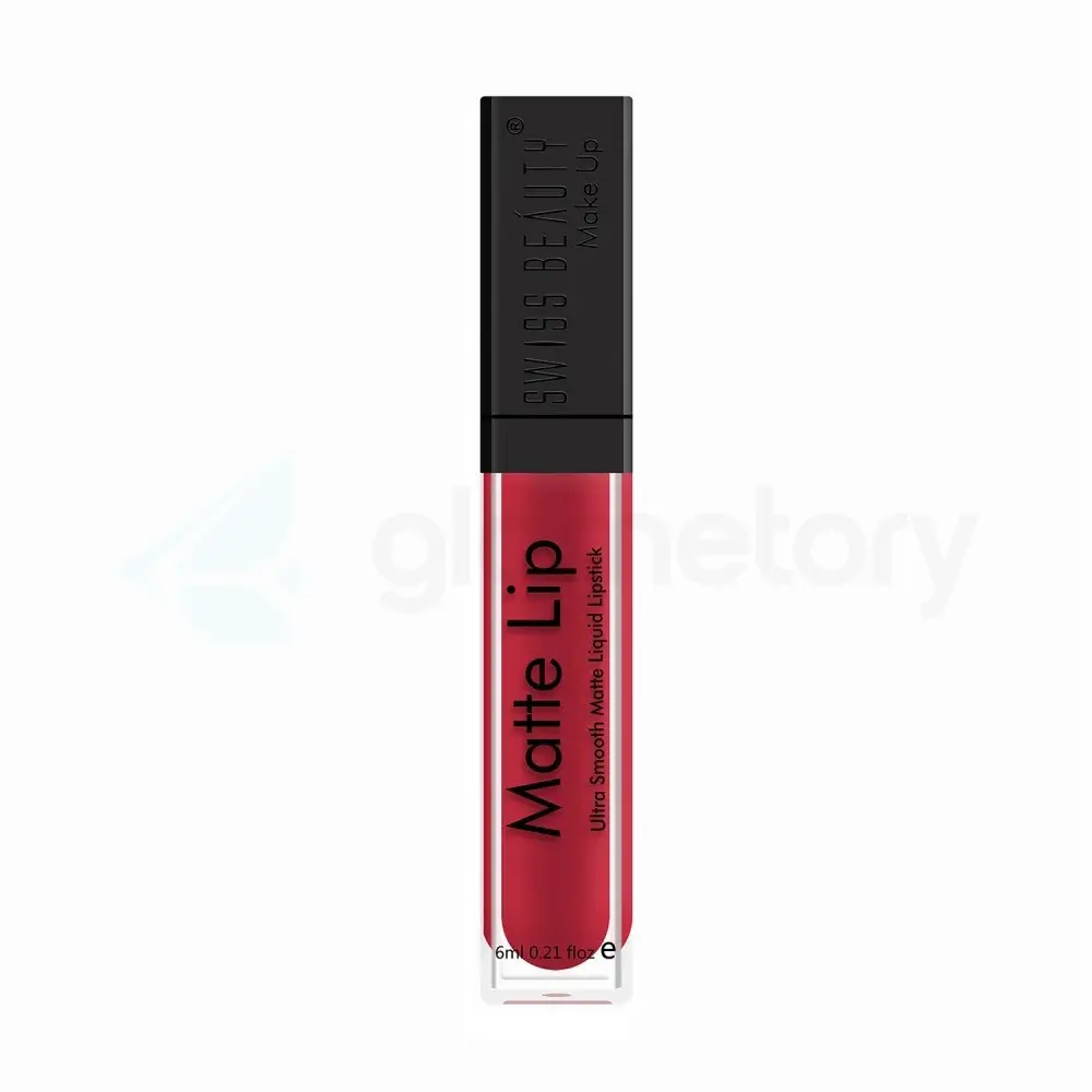 Swiss Beauty Matte Lip Ultra Smooth Lipstick Hot Red 01