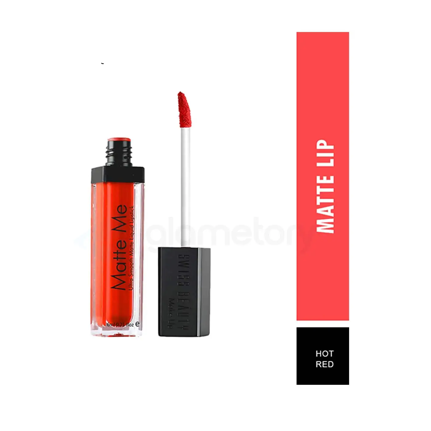 Swiss Beauty Matte Lip Ultra Smooth Lipstick Hot Red 01 thumbnail 3