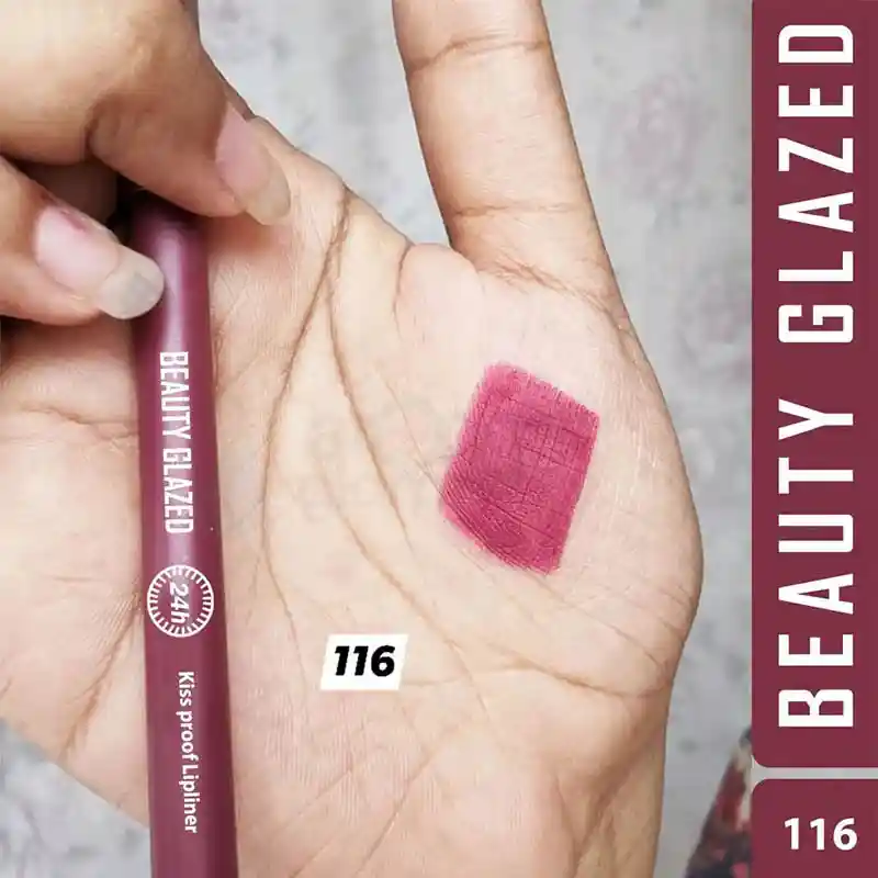 Beauty Glazed Waterproof Lip Liner-B116 Bruised Plum thumbnail 3