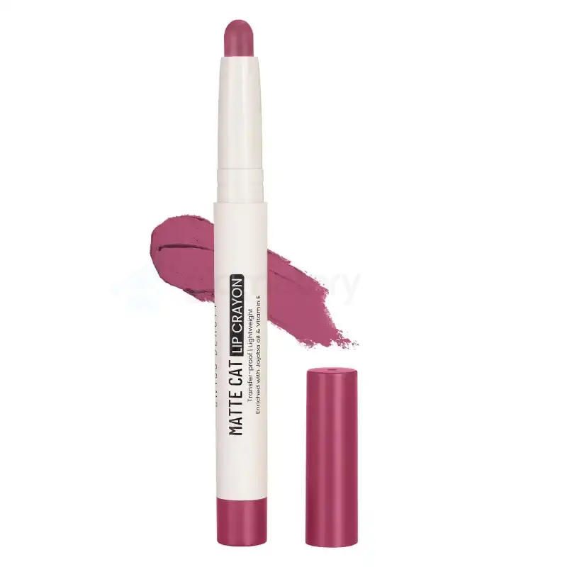 Swiss Beauty Matte Cat Lip Crayon Shade 06 Flemingo