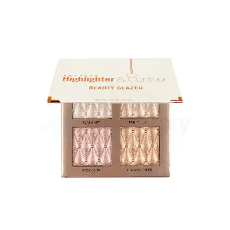 Beauty Glazed Pressed Highlighter & Contour Palette-4.5g