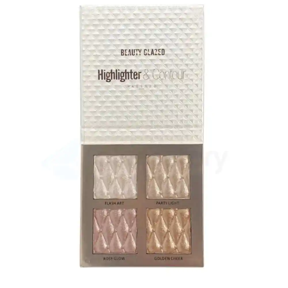 Beauty Glazed Pressed Highlighter & Contour Palette-4.5g