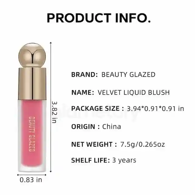 Beauty Glazed Weightless Creme Liquid Blush 102 Sweet