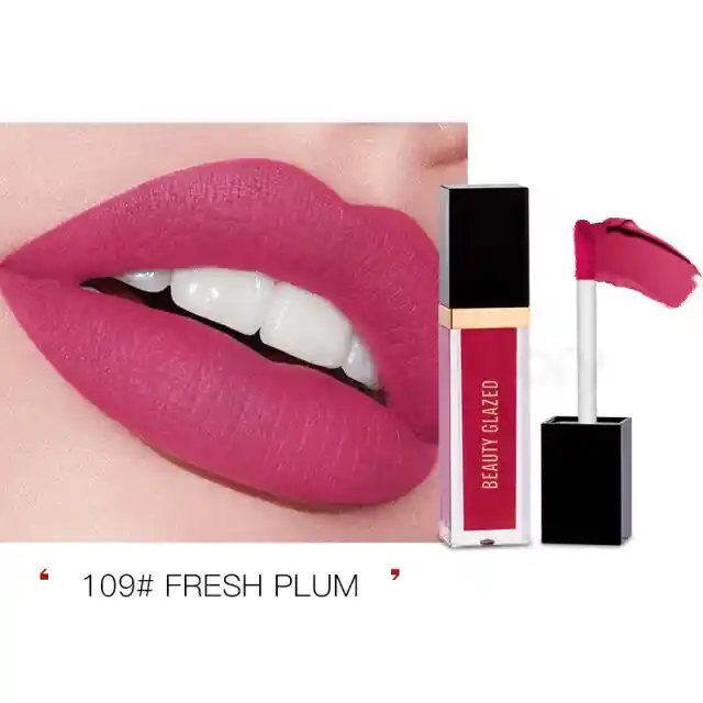 Beauty Glazed Matte Lipstick-Fresh Plum 109