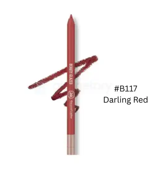 Beauty Glazed Waterproof Lip Liner-B117 Daring Red