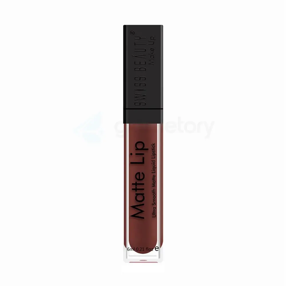 Swiss Beauty Matte Lip Ultra Smooth Lipstick Deep Maroon 19