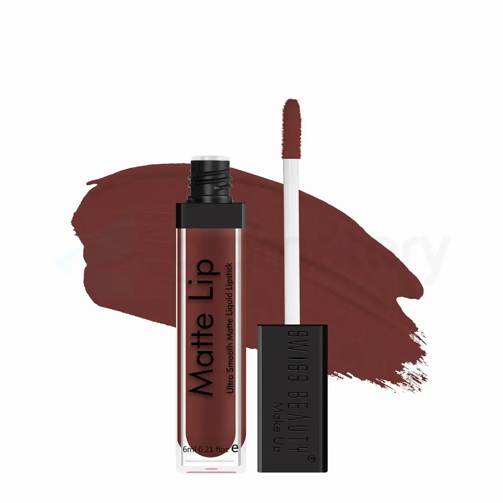 Swiss Beauty Matte Lip Ultra Smooth Lipstick Deep Maroon 19