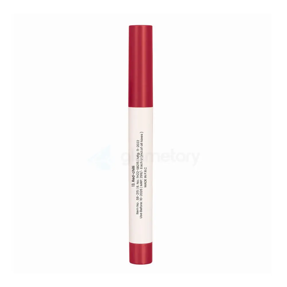 Swiss Beauty Matte Cat Lip Crayon Shade 13 Red Chilli