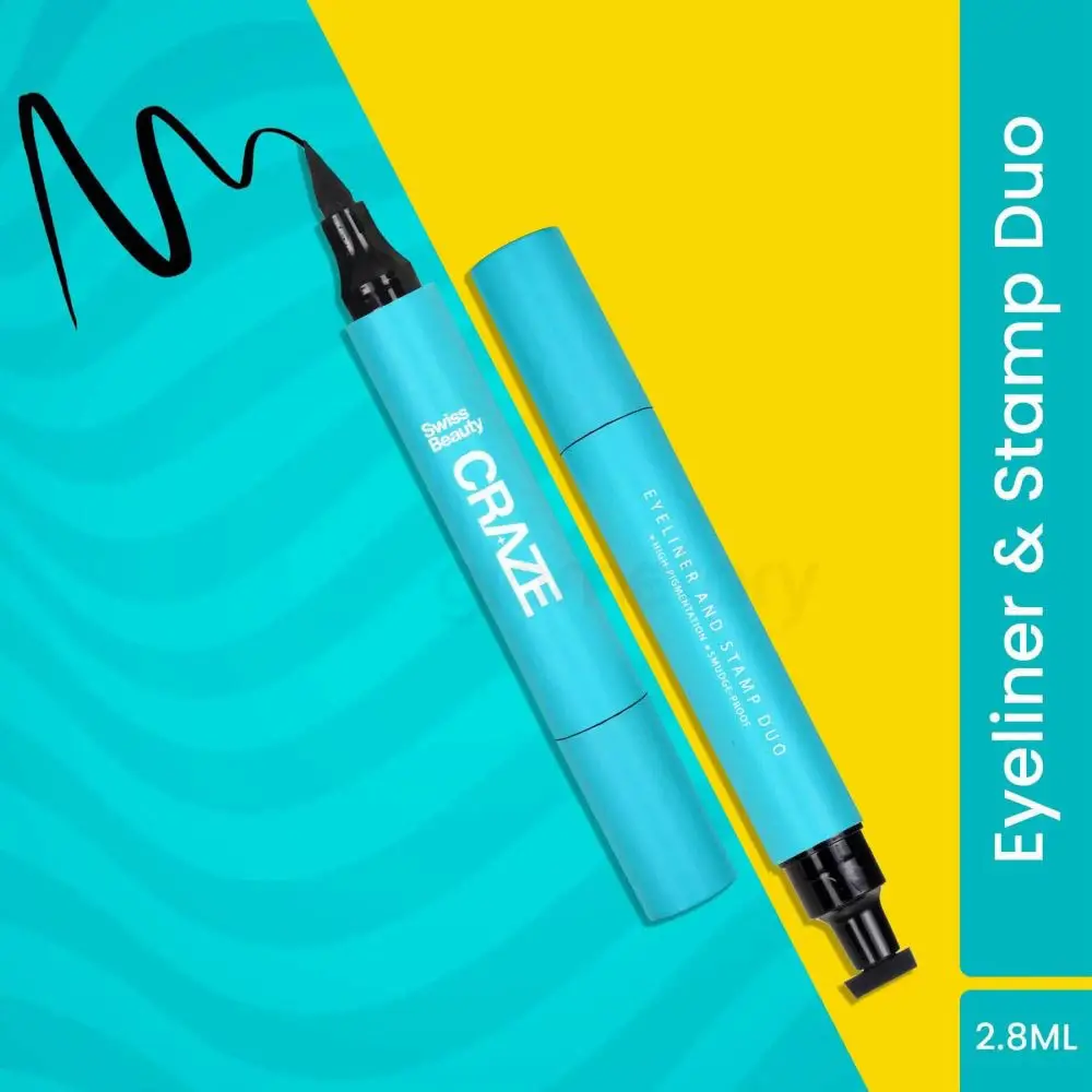 Swiss Beauty Craze Eyeliner And Stamp Duo Smudge Proof thumbnail 3