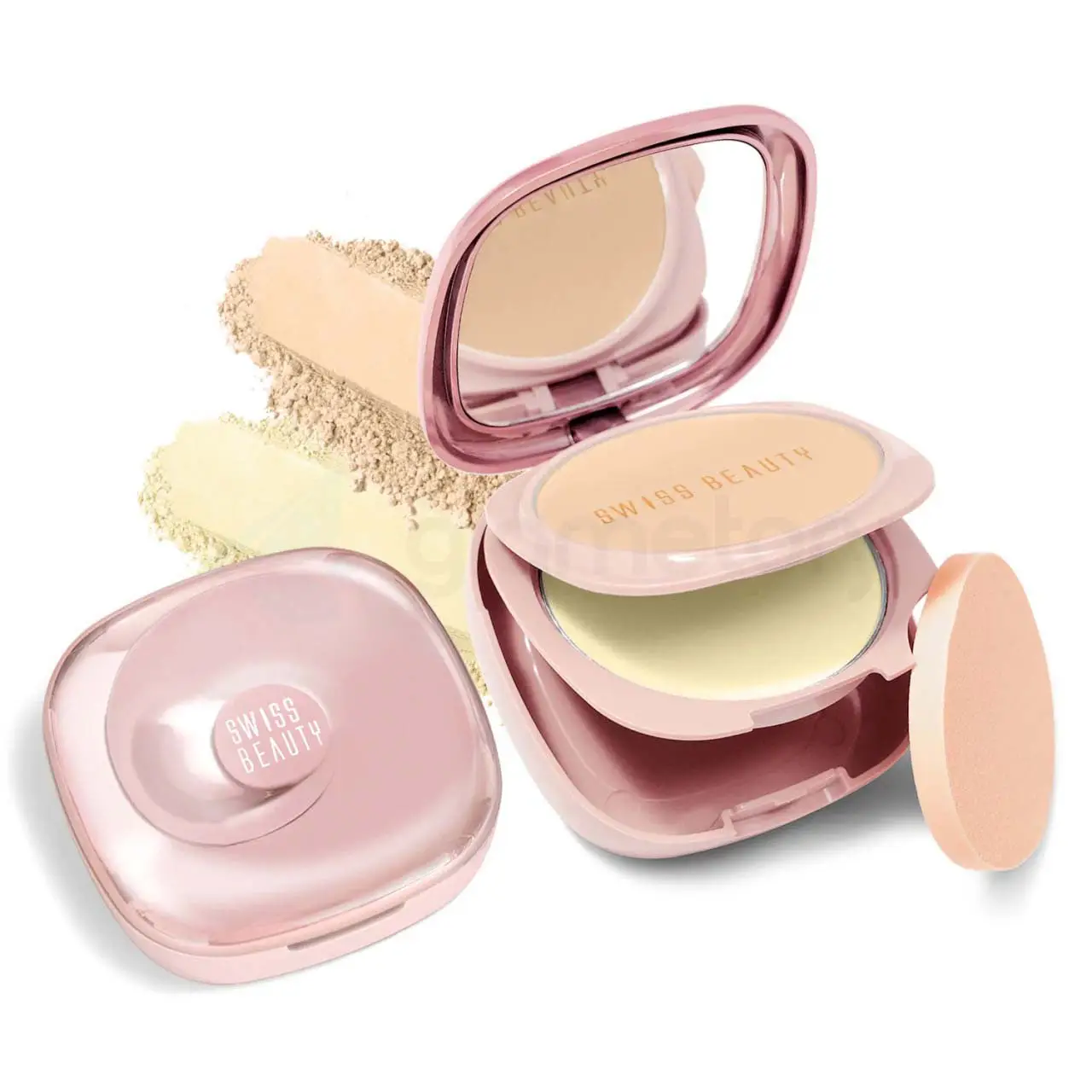 Swiss Beauty Matte & Set Duo Compact 04 Honey & Banana