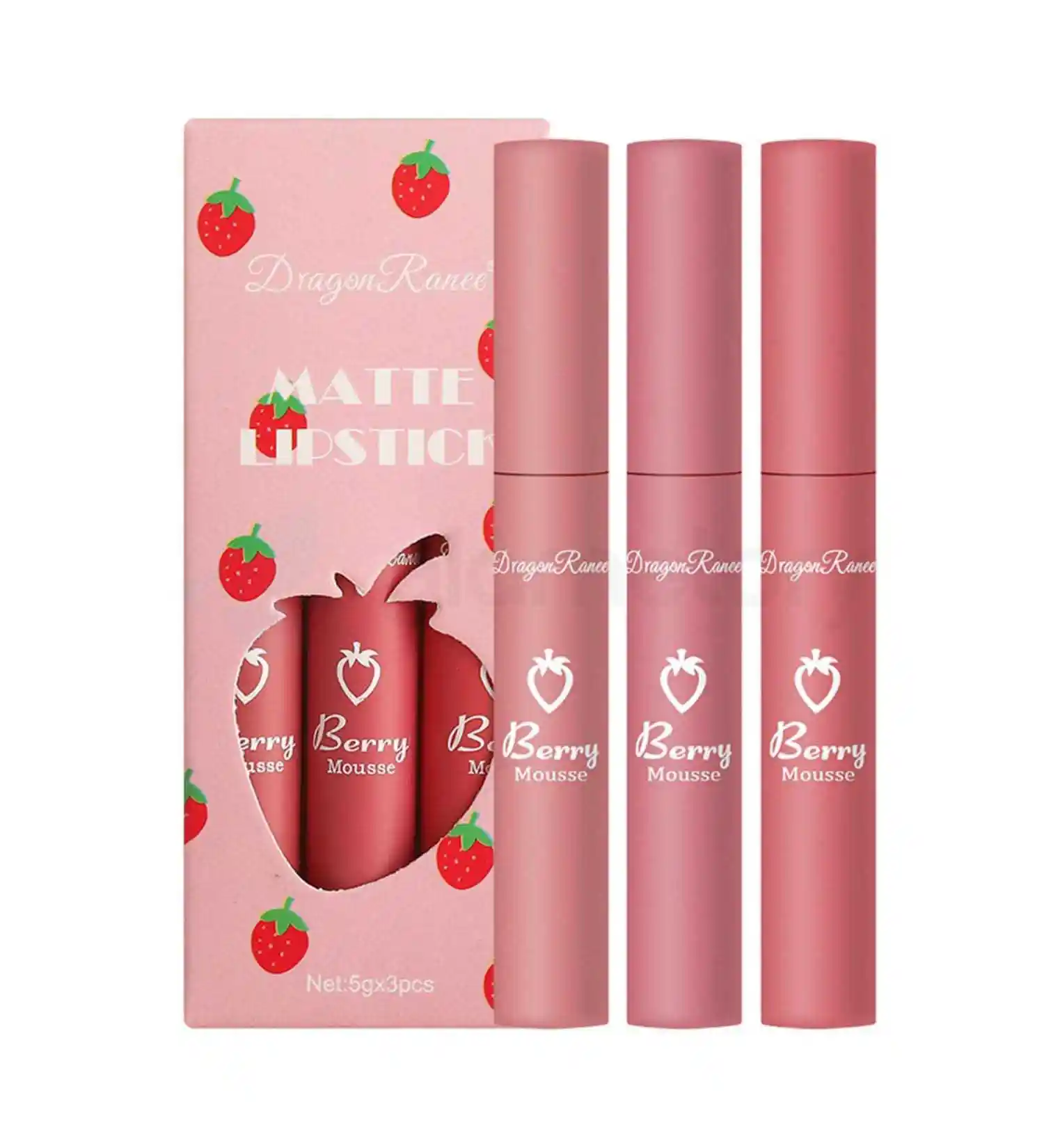 Dragon Ranee Matte Lipstick Set Shade D-3pcs