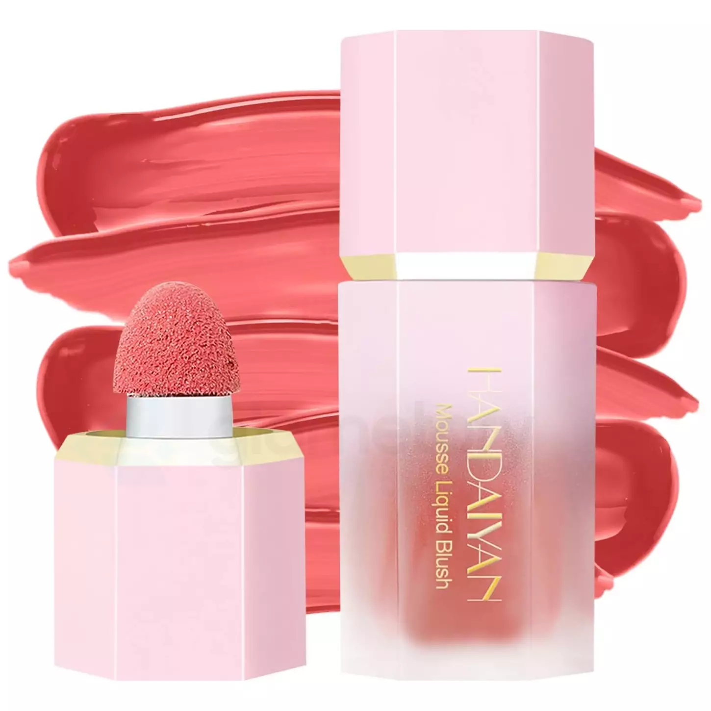 Handaiyan Mousse Liquid Blush Coral-03