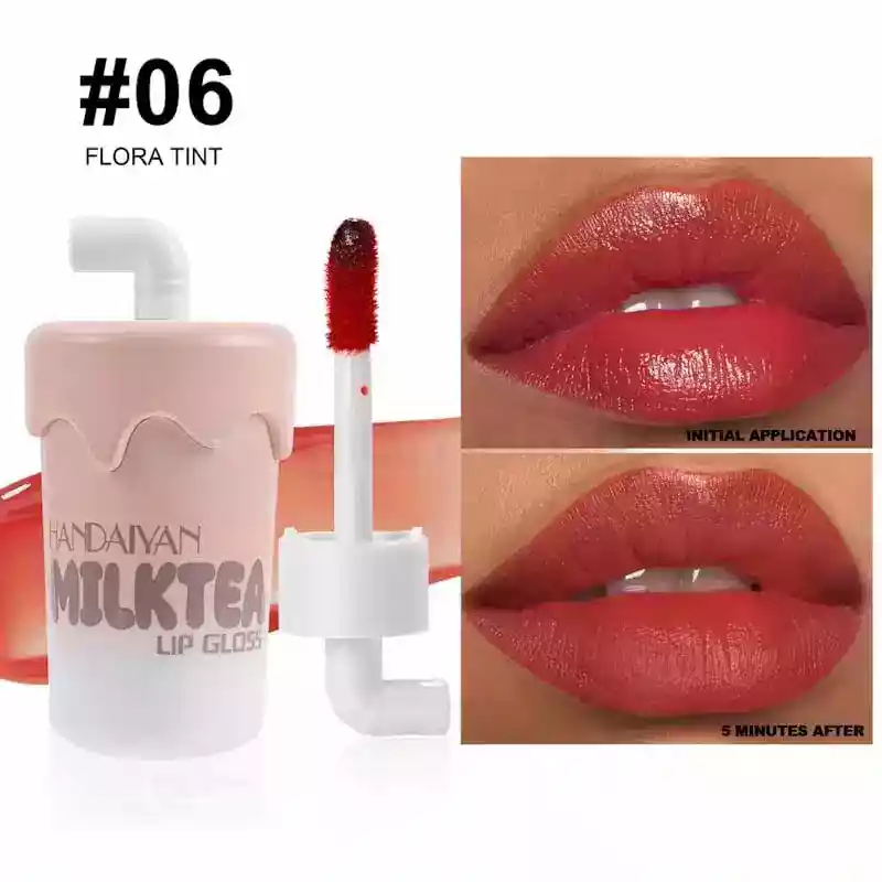 Handaiyan Milk Tea Water Gel Lip Gloss Flora Tint