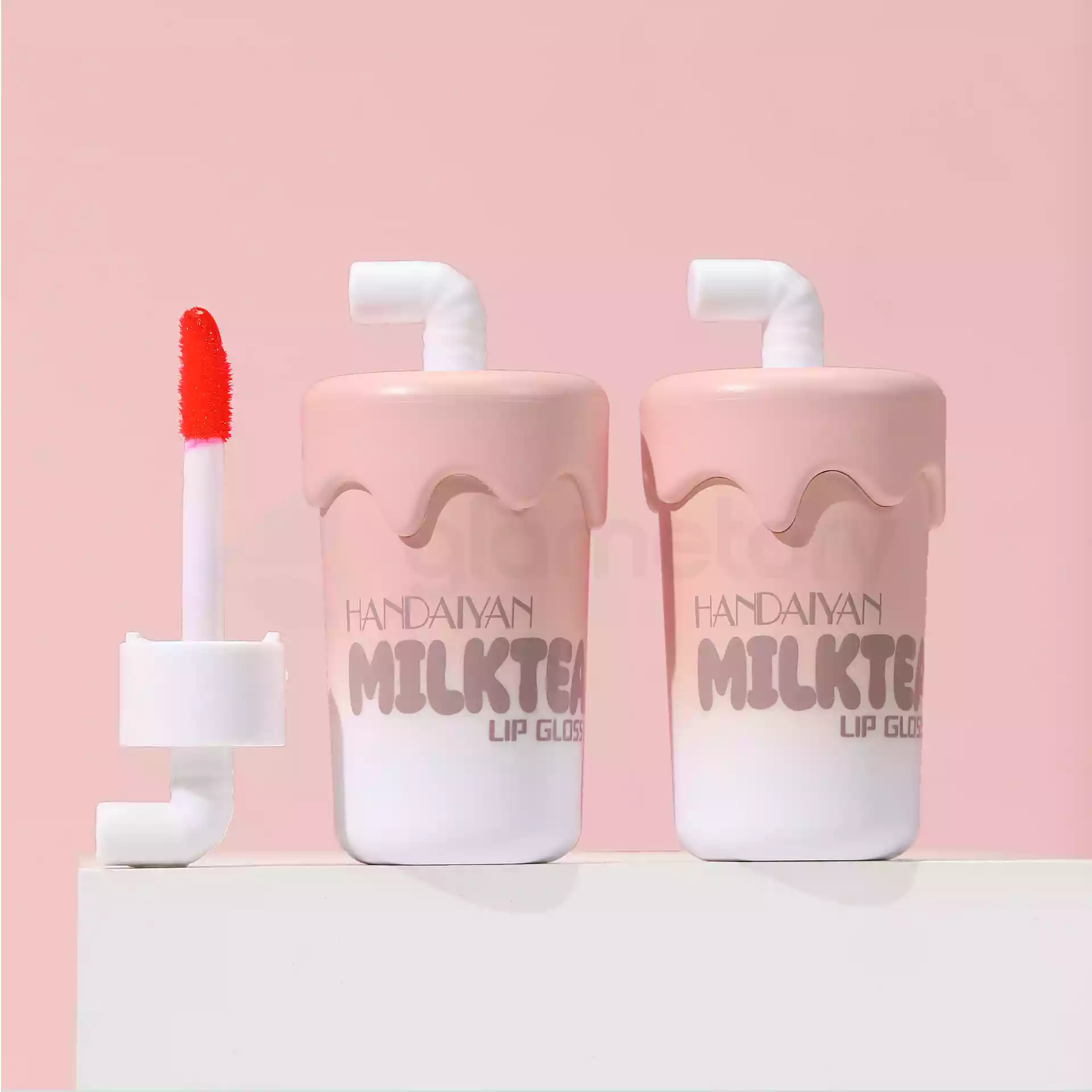 Handaiyan Milk Tea Water Gel Lip Gloss Flora Tint thumbnail 3