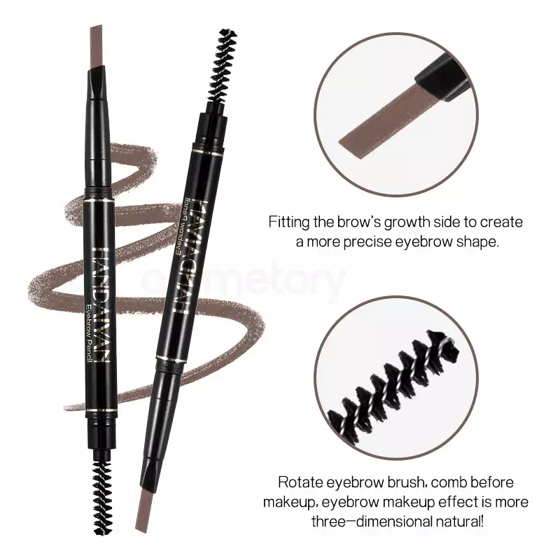 Handaiyan Natural Double Eyebrow Pen-03 Brown thumbnail 3