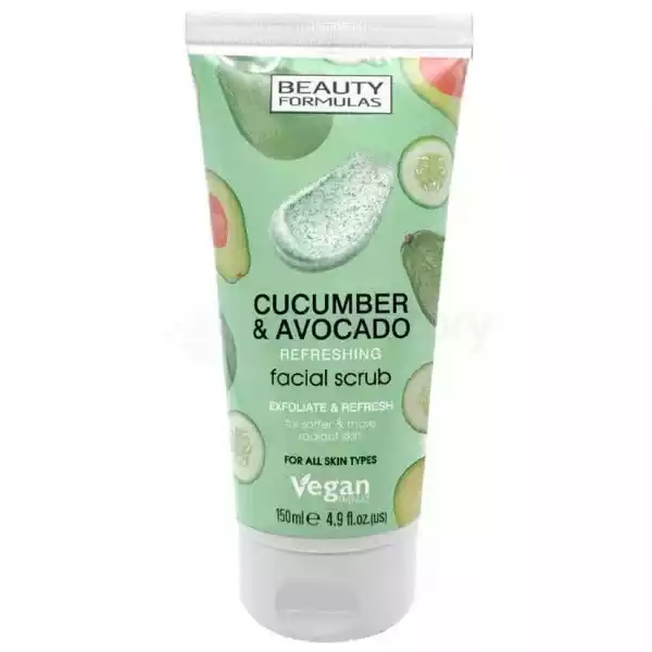 Beauty Formulas Cucumber & Avocado Facial Scrub-150ml