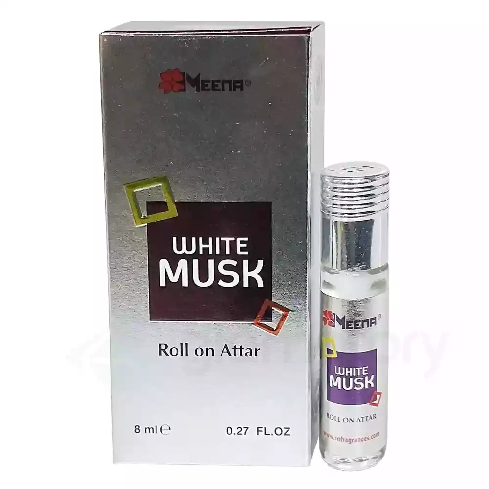 Meena White Musk Roll On Attar-8ml