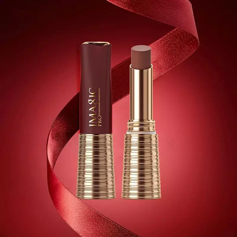 Imagic Waterproof Matte Lipstick-812 Burgundy thumbnail 3