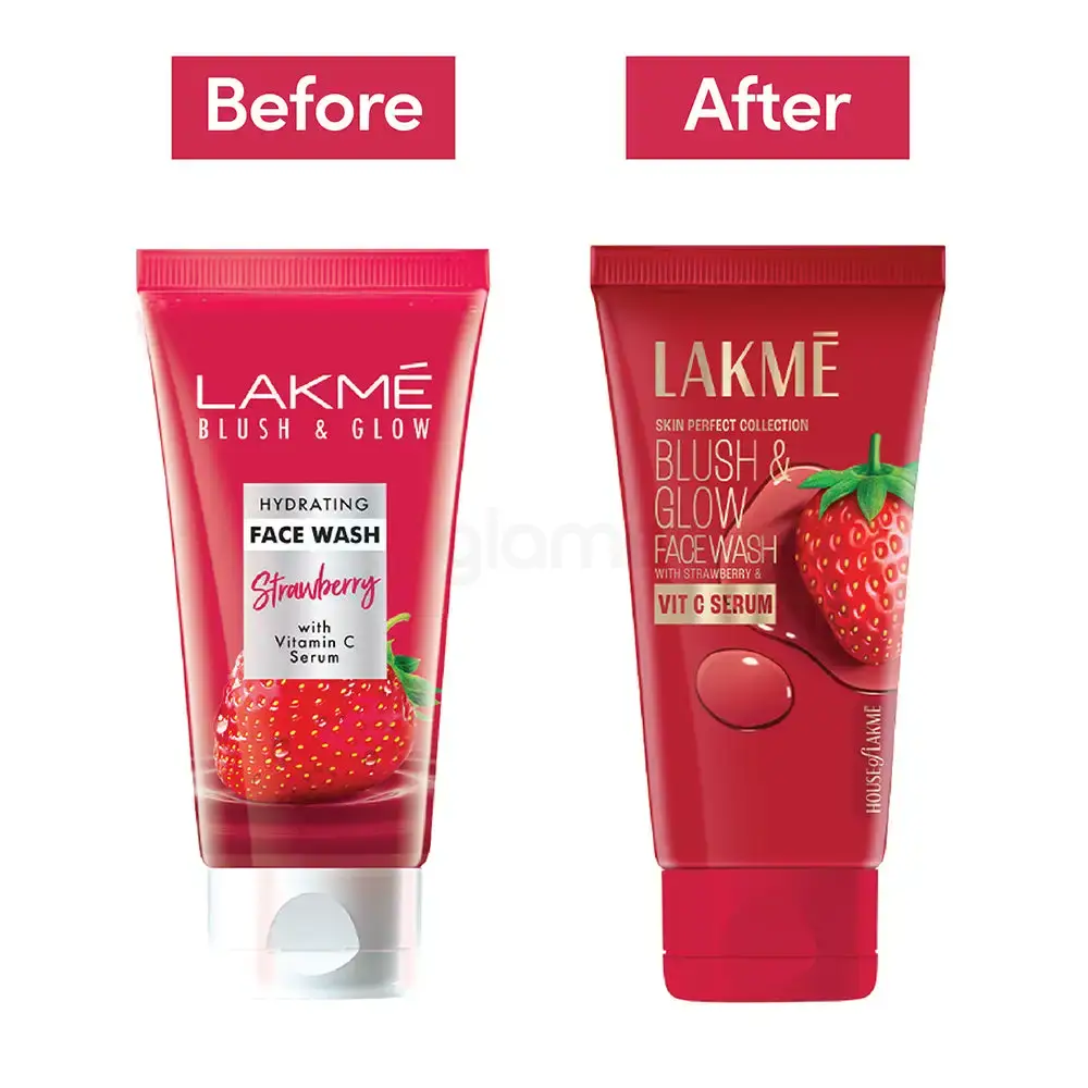 Lakmé Blush & Glow Facewash with Strawberry Hydrating thumbnail 4