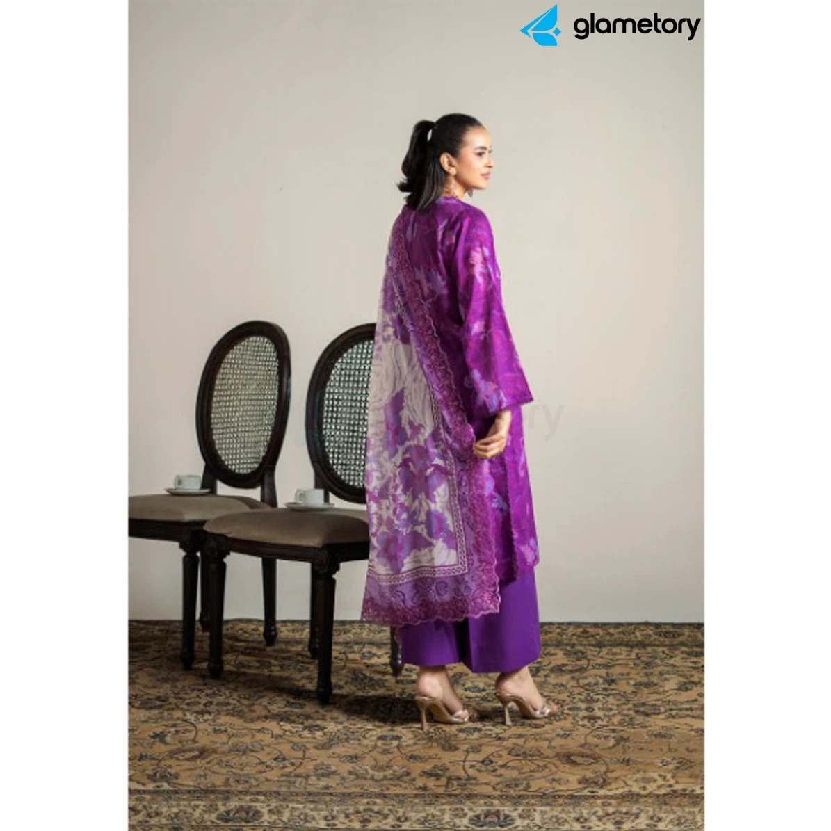 Pakistani Luxury Digital Printed Lawn with Chiffon Dupatta-25022651