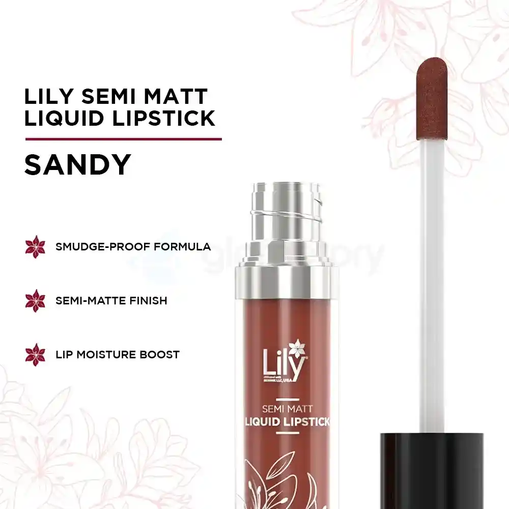 Lily Semi Matt Liquid Lipstick 109-Sandy thumbnail 3