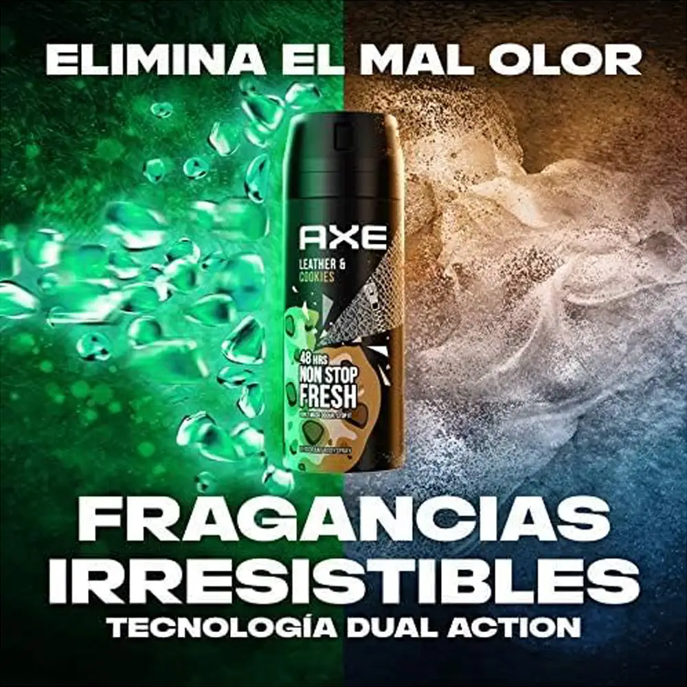 Axe Deodorant Body Spray Leather & Cookies-150ml thumbnail 3