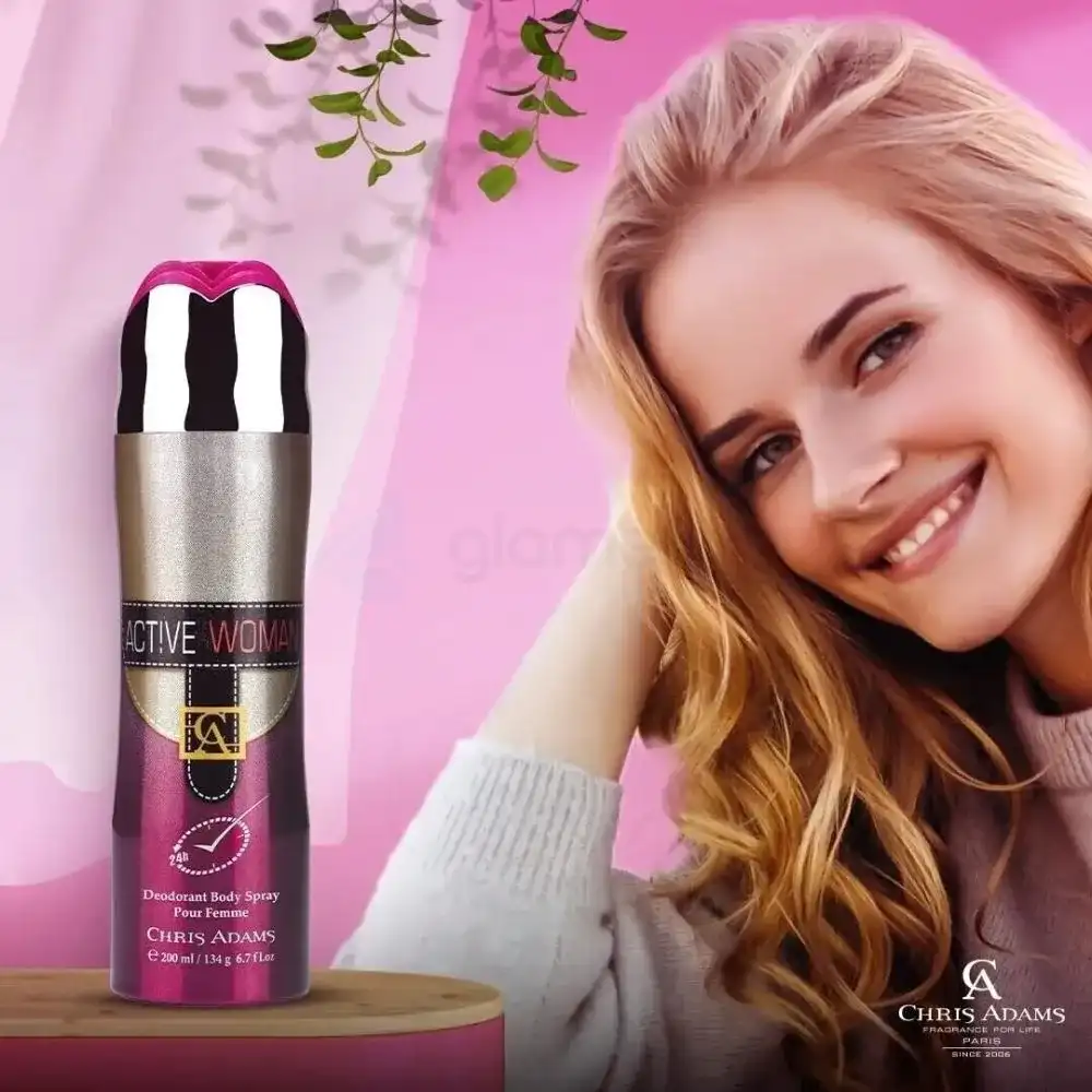 Chris Adams Active Woman Deodorant Body Spray-200ml thumbnail 4