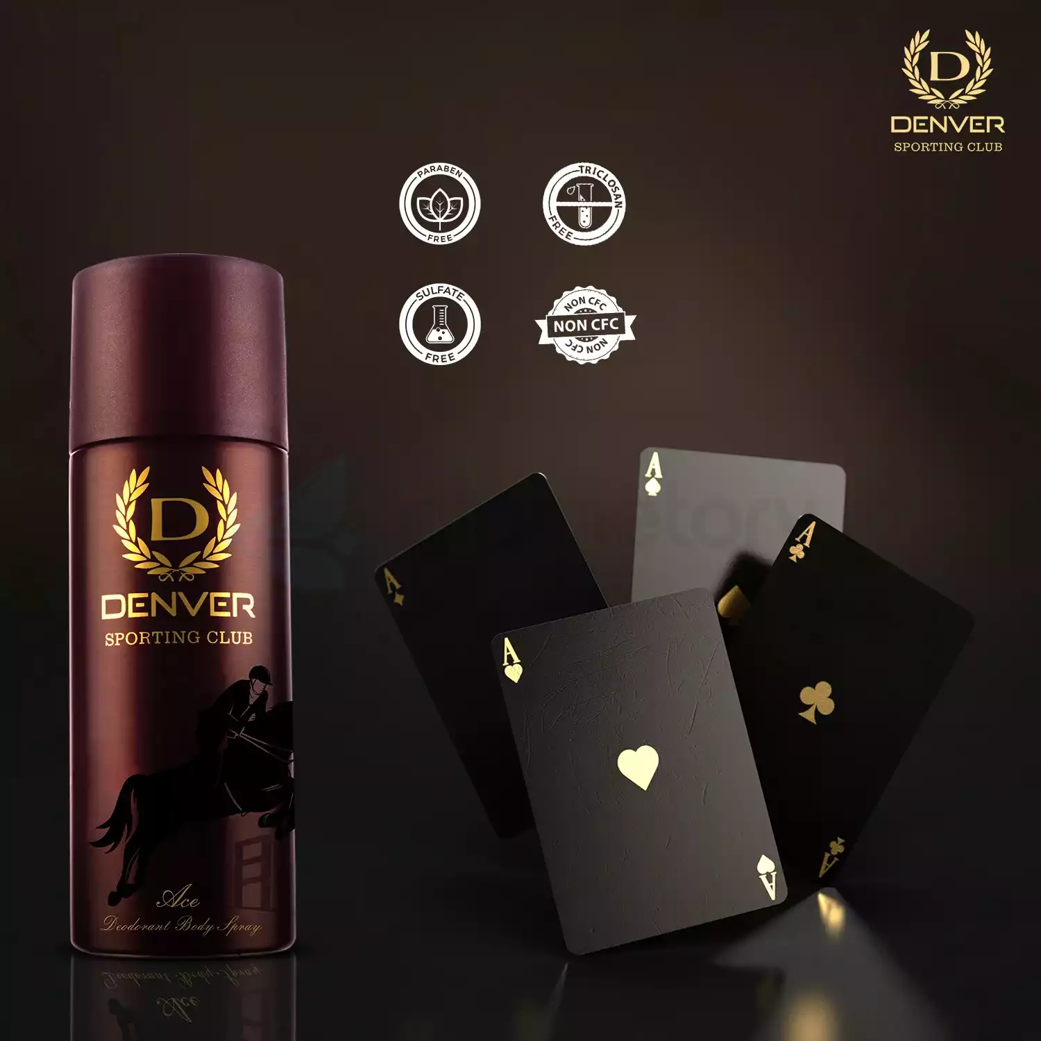 Denver Sporting Club Deodorant Body Spray Ace-165ml thumbnail 3