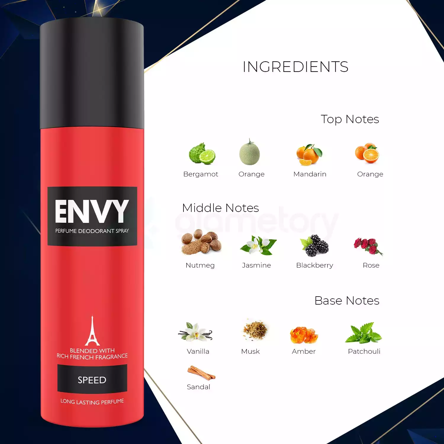 Envy Perfume Deodorant Spray Speed for Men-120ml thumbnail 6
