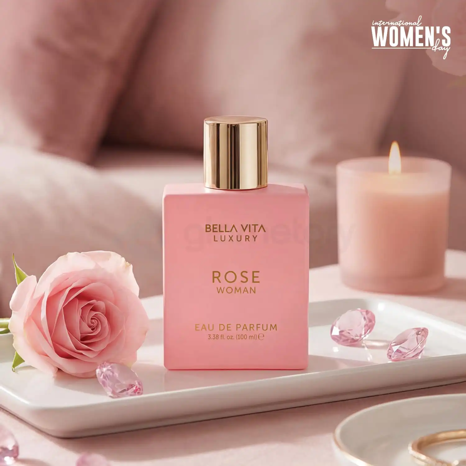 Bella Vita Rose Woman Eau De Parfum-100ml thumbnail 3