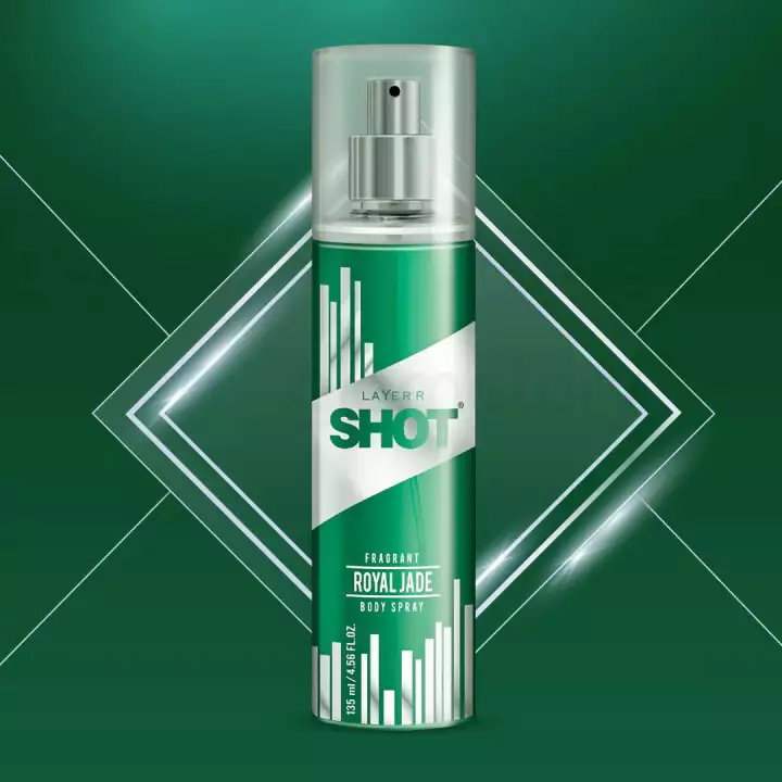 Layer'r Shot Royal Jade Fragrant Body Spray for Men-135ml thumbnail 5