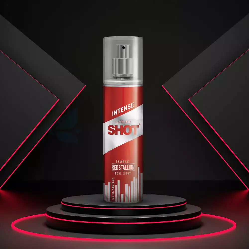 Layer'r Shot Red Stallion Fragrant Body Spray for Men-135ml thumbnail 3