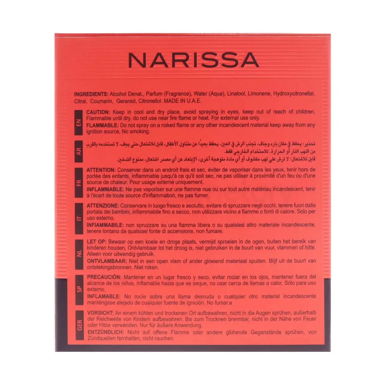 Maison Alhambra Narissa Rouge EDP Natural Spray for Women-100ml thumbnail 4