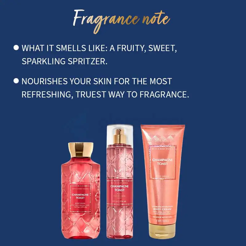 Bath and Body Works Champagne Toast Fine Fragrance Mist for Women-236ml thumbnail 3