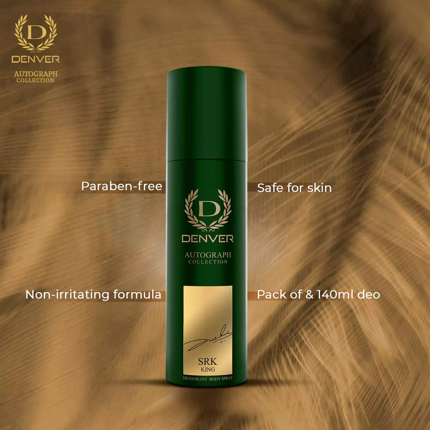 Denver SRK King Autograph Collection Body Spray-140ml thumbnail 4