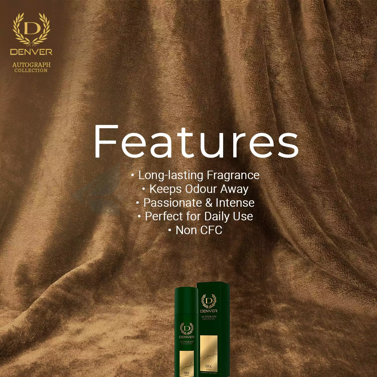 Denver SRK King Autograph Collection Body Spray-140ml thumbnail 5