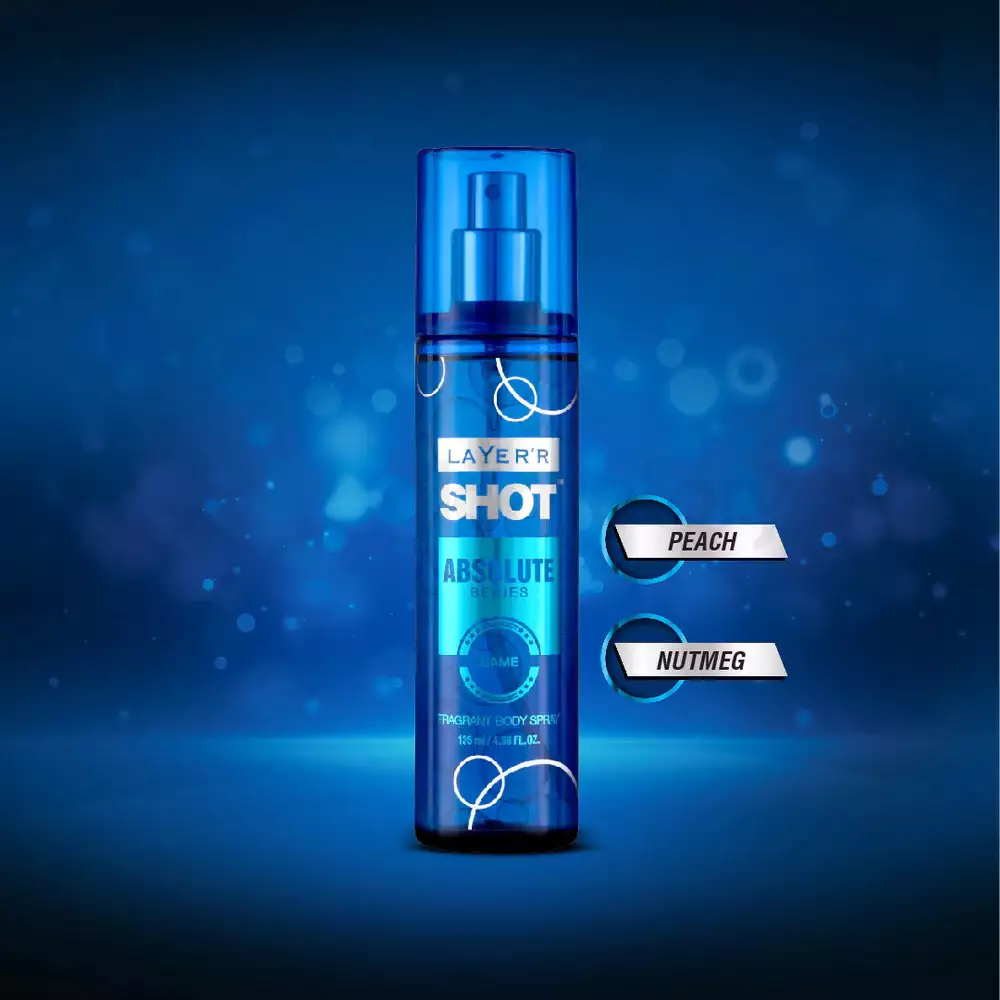 Layer'r Shot Absolute Game Fragrant Body Spray-135ml thumbnail 4