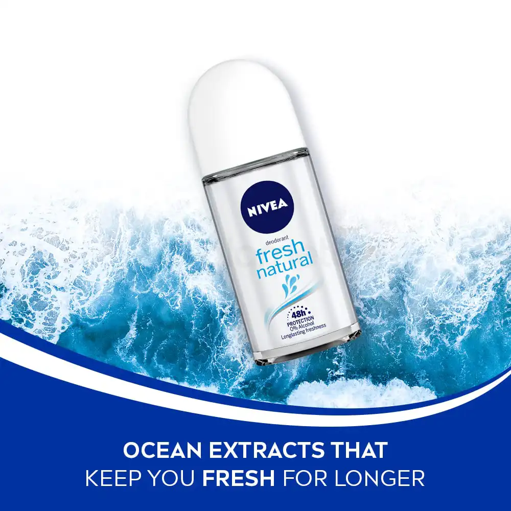 NIVEA Roll On Fresh Natural-50ml thumbnail 3