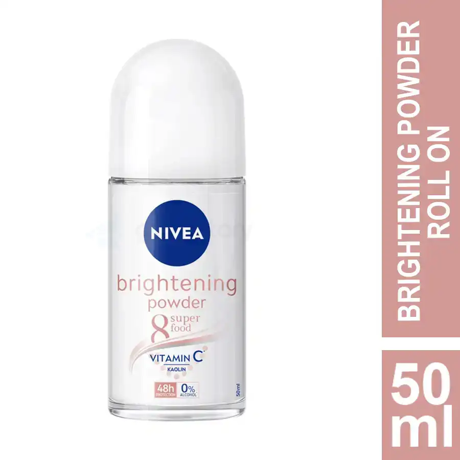 Nivea Brightening Powder Vitamin C Kaolin Roll On-50ml