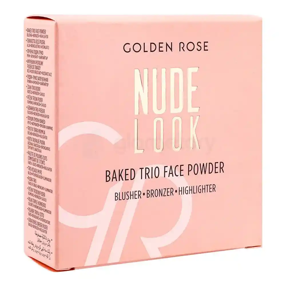Golden Rose Nude Look Baked Trio Face Powder-9.5g thumbnail 6