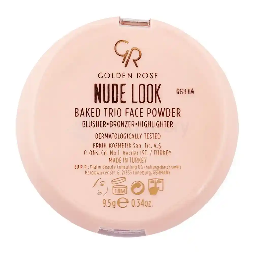 Golden Rose Nude Look Baked Trio Face Powder-9.5g thumbnail 7