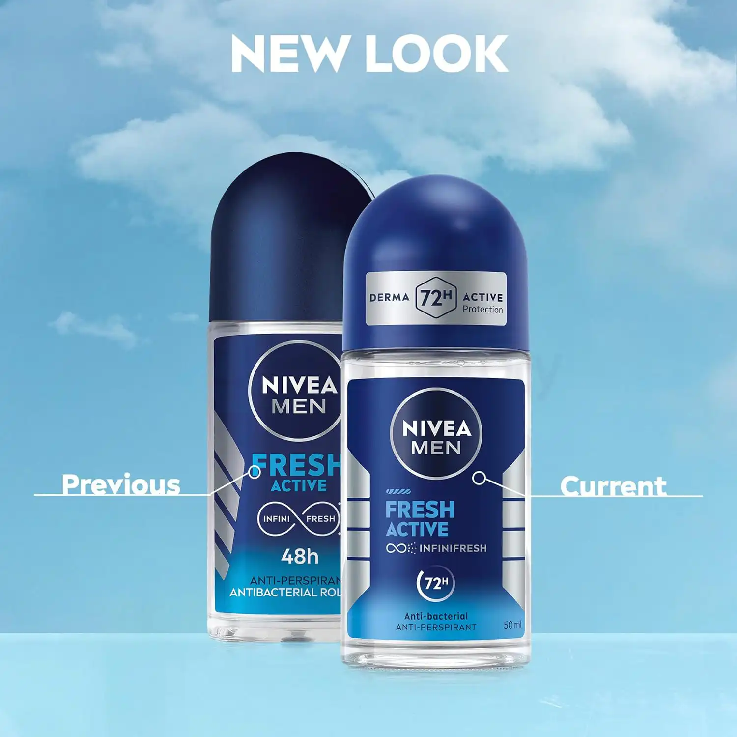 NIVEA MEN Fresh Active 72Hrs Anti Perspirant Roll On-50ml thumbnail 3