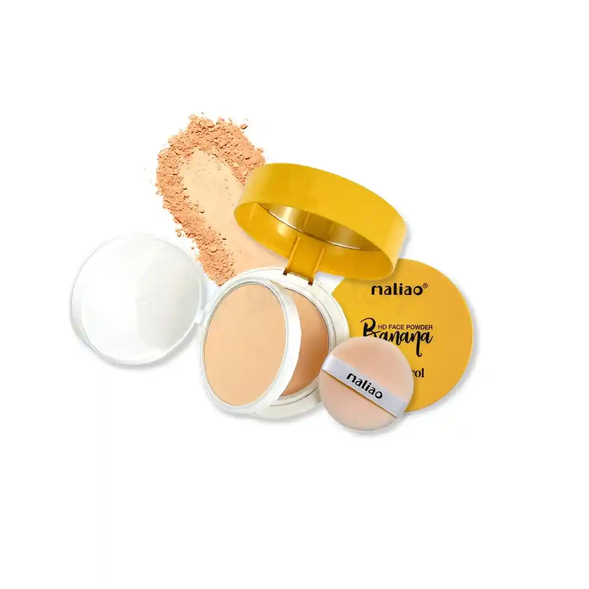 Maliao Banana HD 2 IN 1 Oil-Control Face Powder Shade-03 thumbnail 5